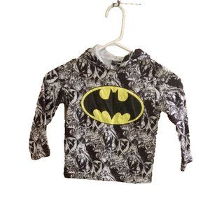Batman Kids Shirt Size 4 hooded pull over super hero boys